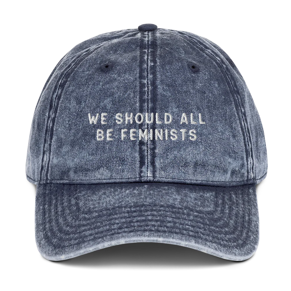 We Should All Be Feminists Embroidered Vintage Cap - Image 4