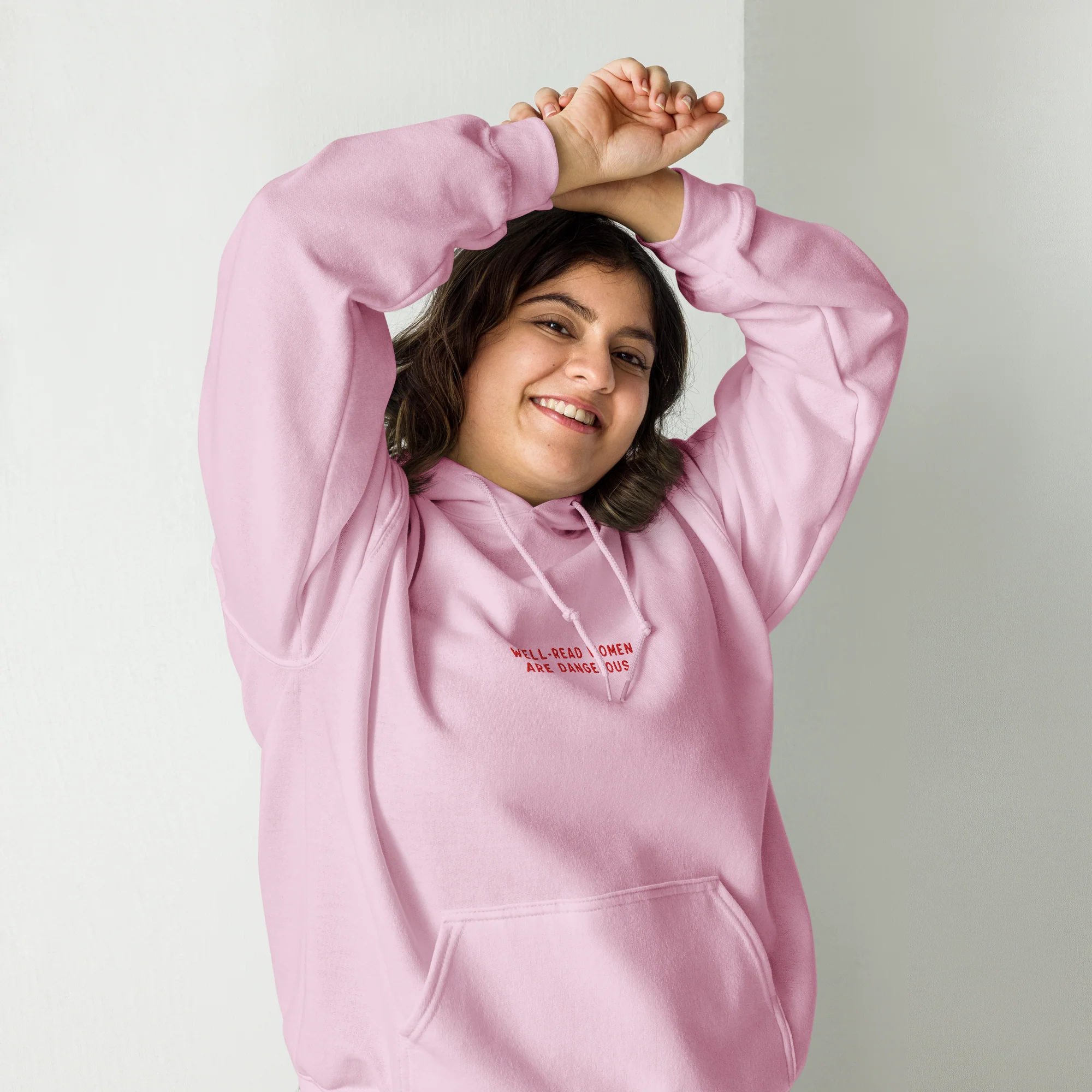 Well-Read Women Are Dangerous Embroidered Hoodie - Image 2