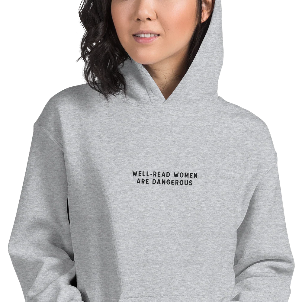Well-Read Women Are Dangerous Embroidered Hoodie - Image 8