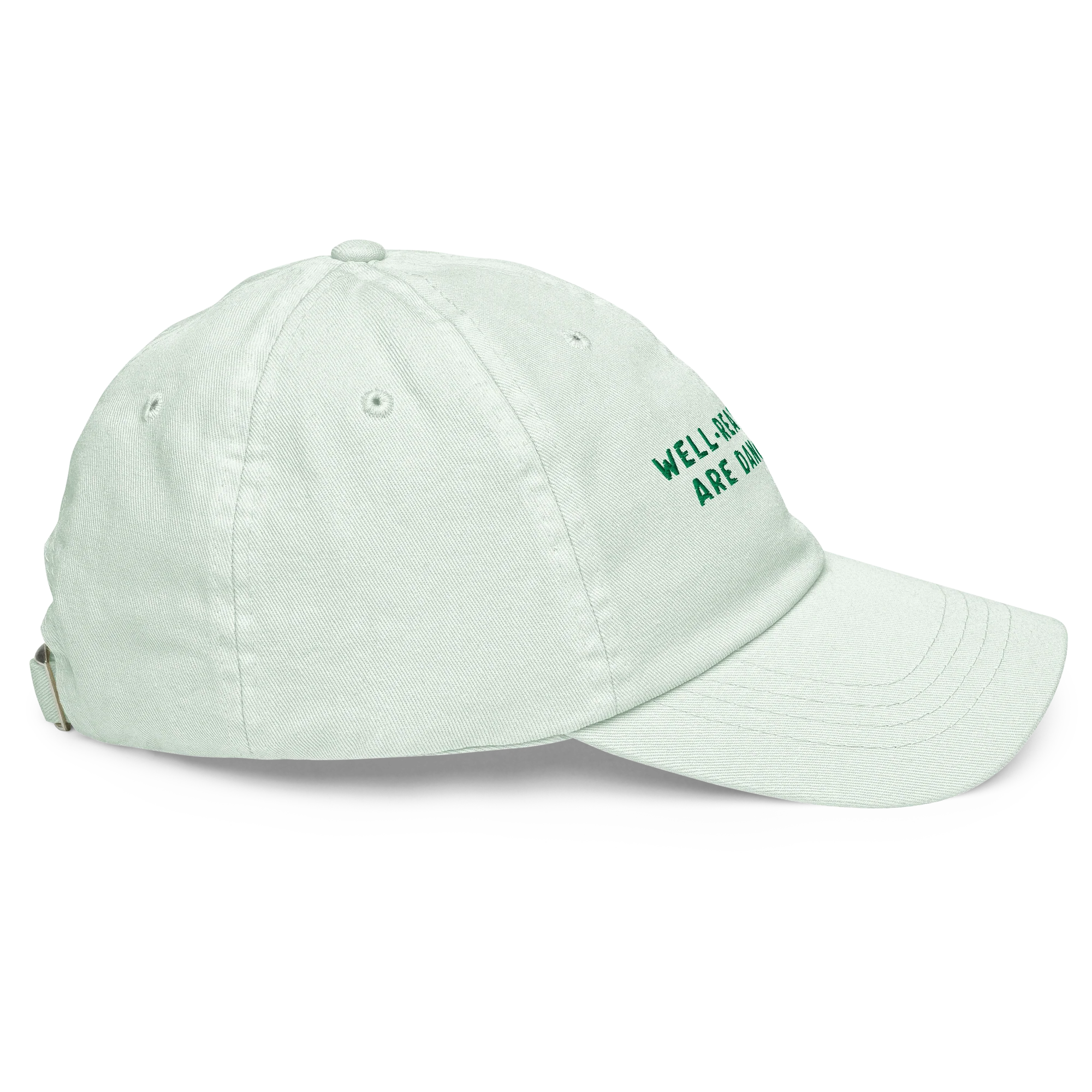 Well-Read Women Are Dangerous Embroidered Pastel Baseball Cap - Image 9
