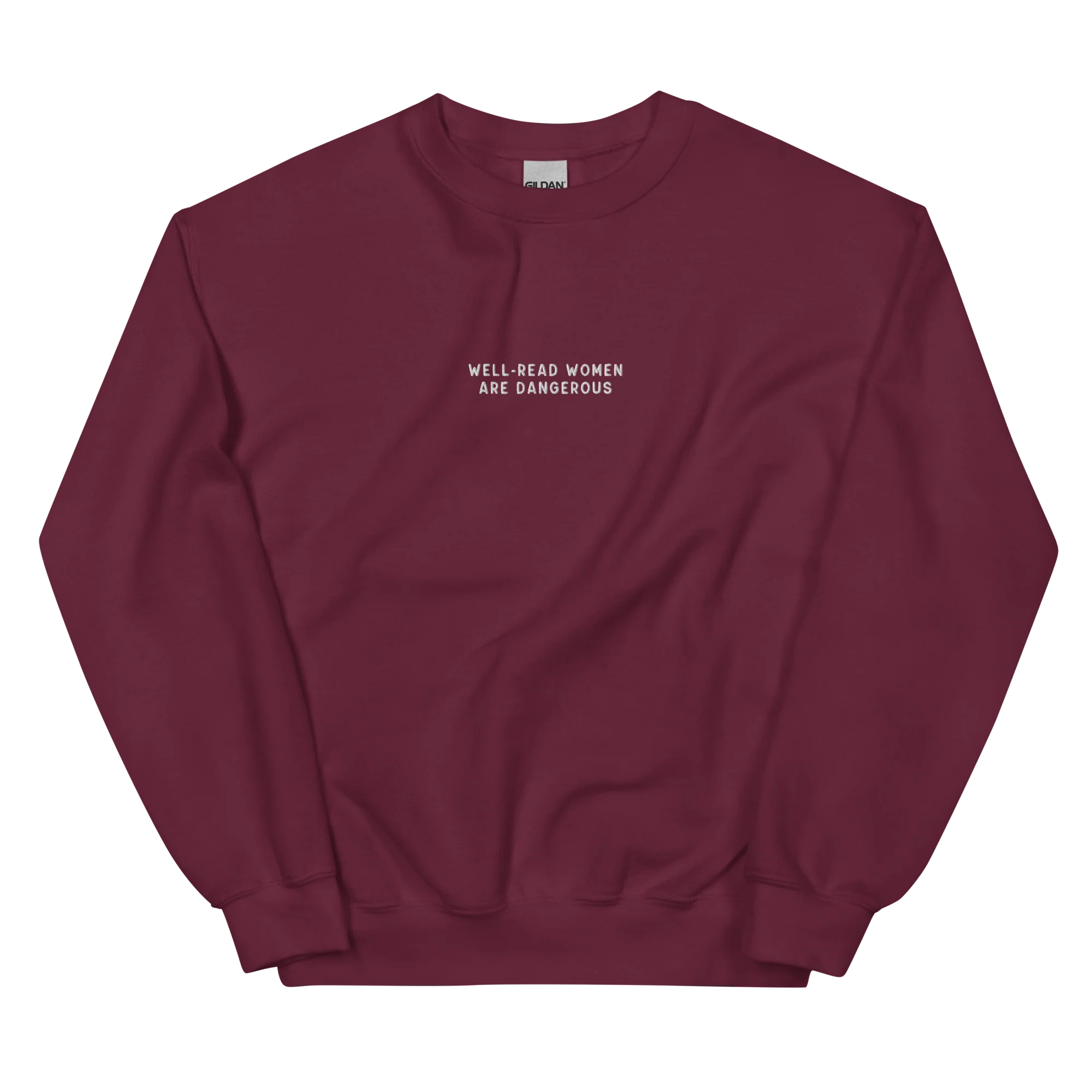 Well-Read Women Are Dangerous Embroidered Sweatshirt - Image 10