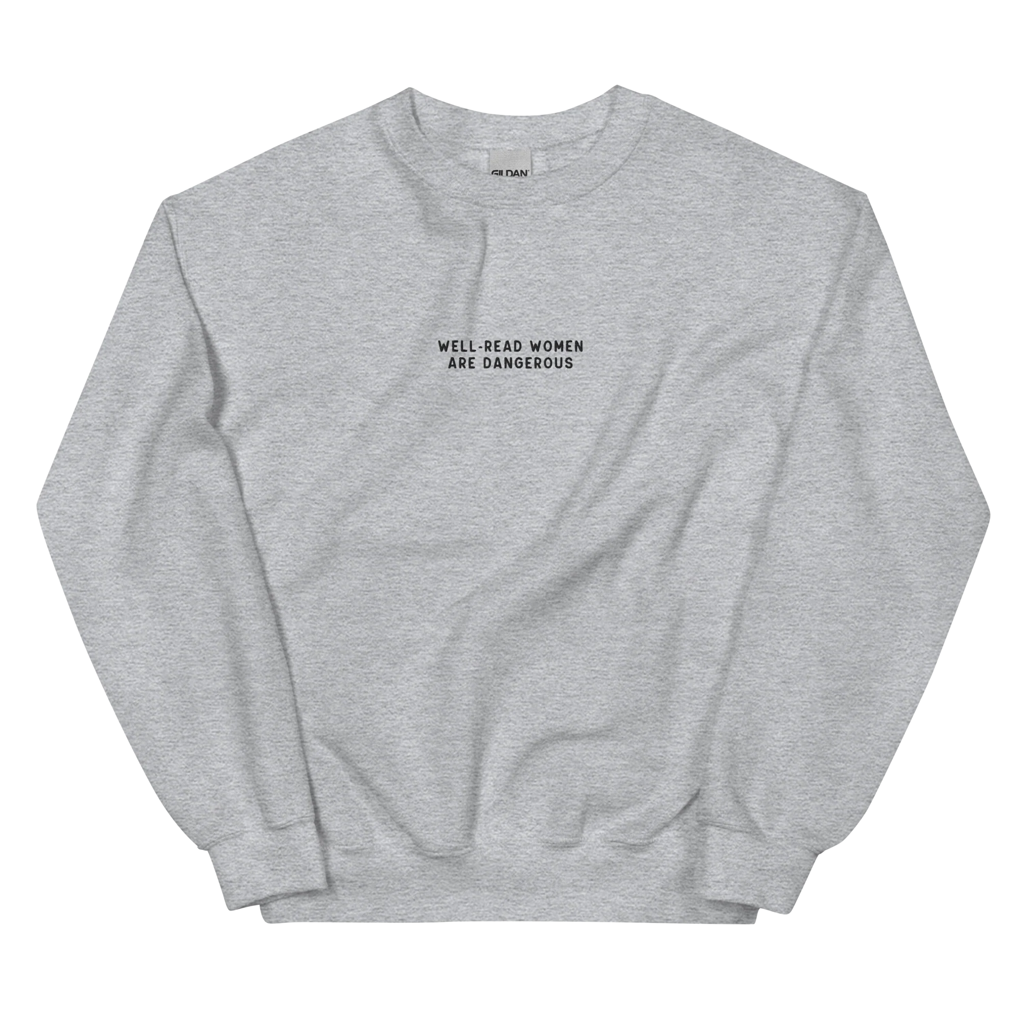 Well-Read Women Are Dangerous Embroidered Sweatshirt - Image 4