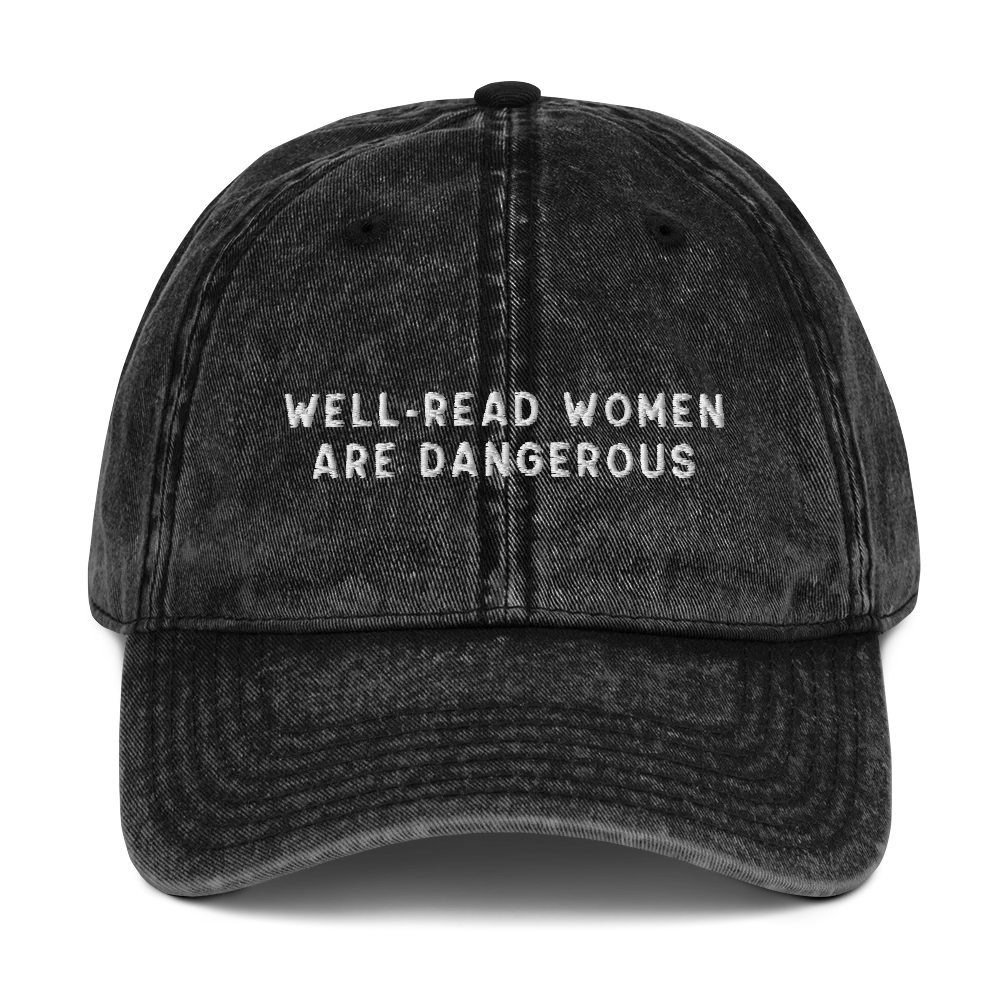 Well-Read Women Are Dangerous Embroidered Vintage Cap - Image 7