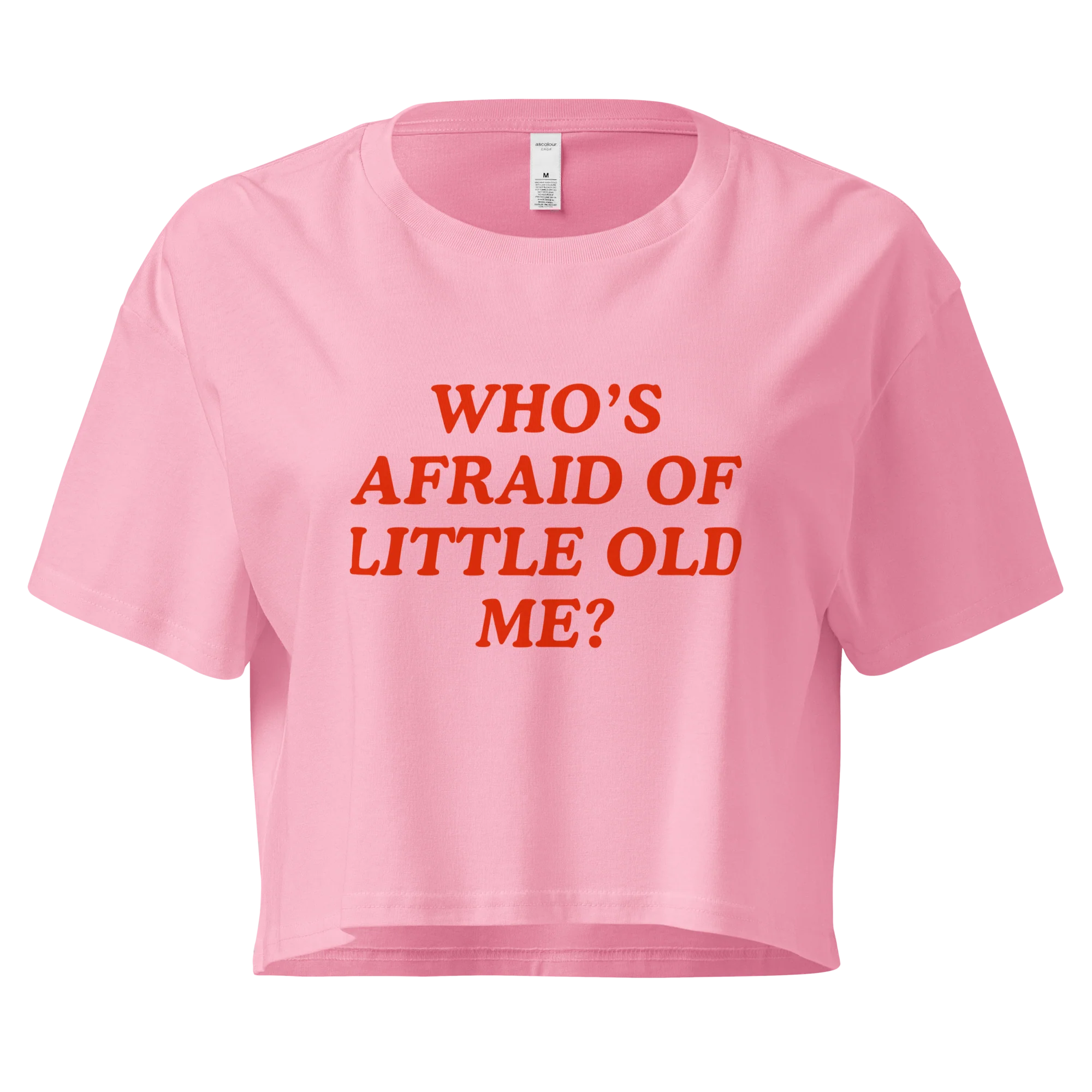 Who's Afraid of Little Old Me Crop Tee - Image 3
