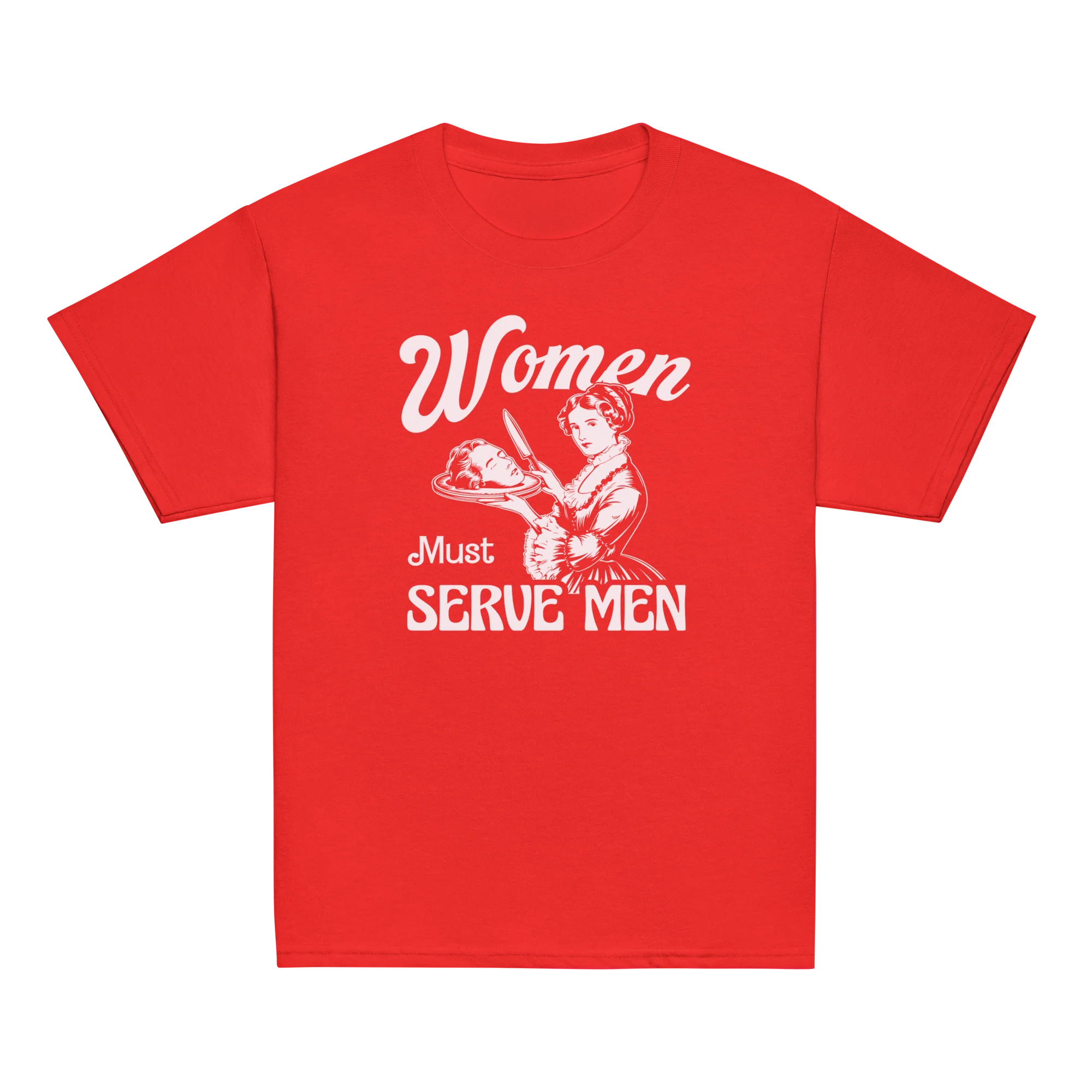 Women Must Serve Men Feminist Baby Tee - Image 10