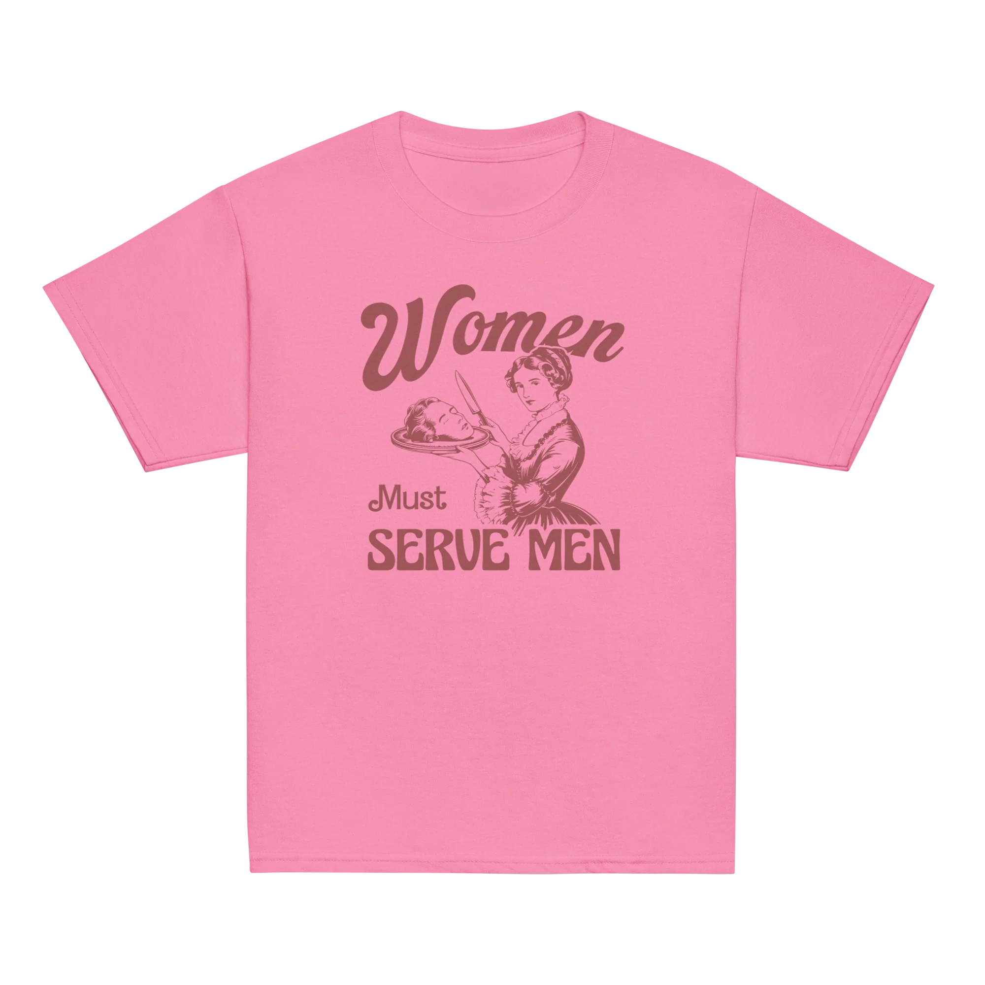 Women Must Serve Men Feminist Baby Tee - Image 4