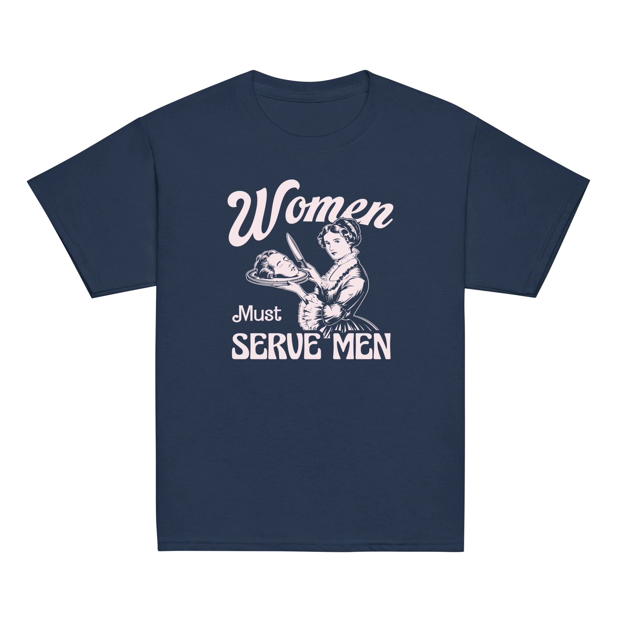 Women Must Serve Men Feminist Baby Tee - Image 7