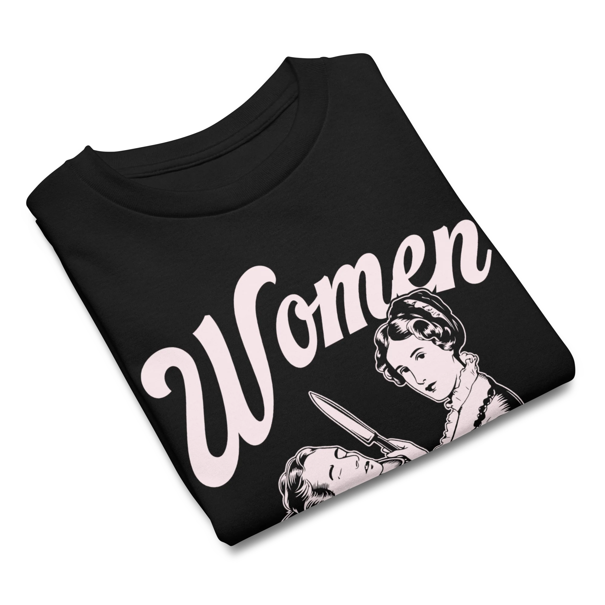 Women Must Serve Men Feminist Baby Tee - Image 8
