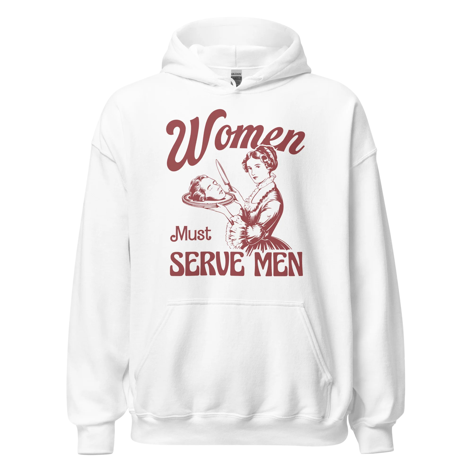 Women Must Serve Men Feminist Hoodie - Image 3