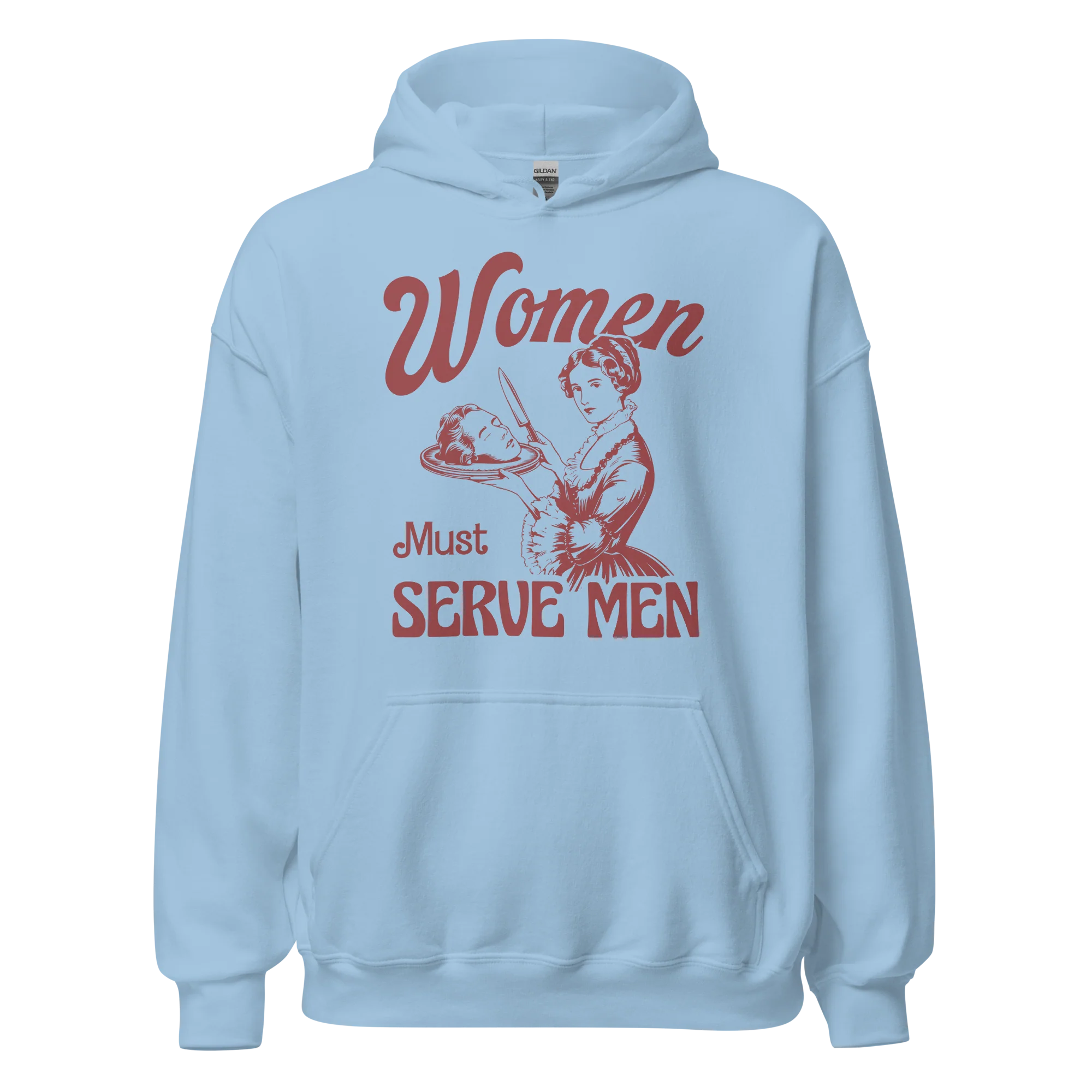 Women Must Serve Men Feminist Hoodie - Image 6