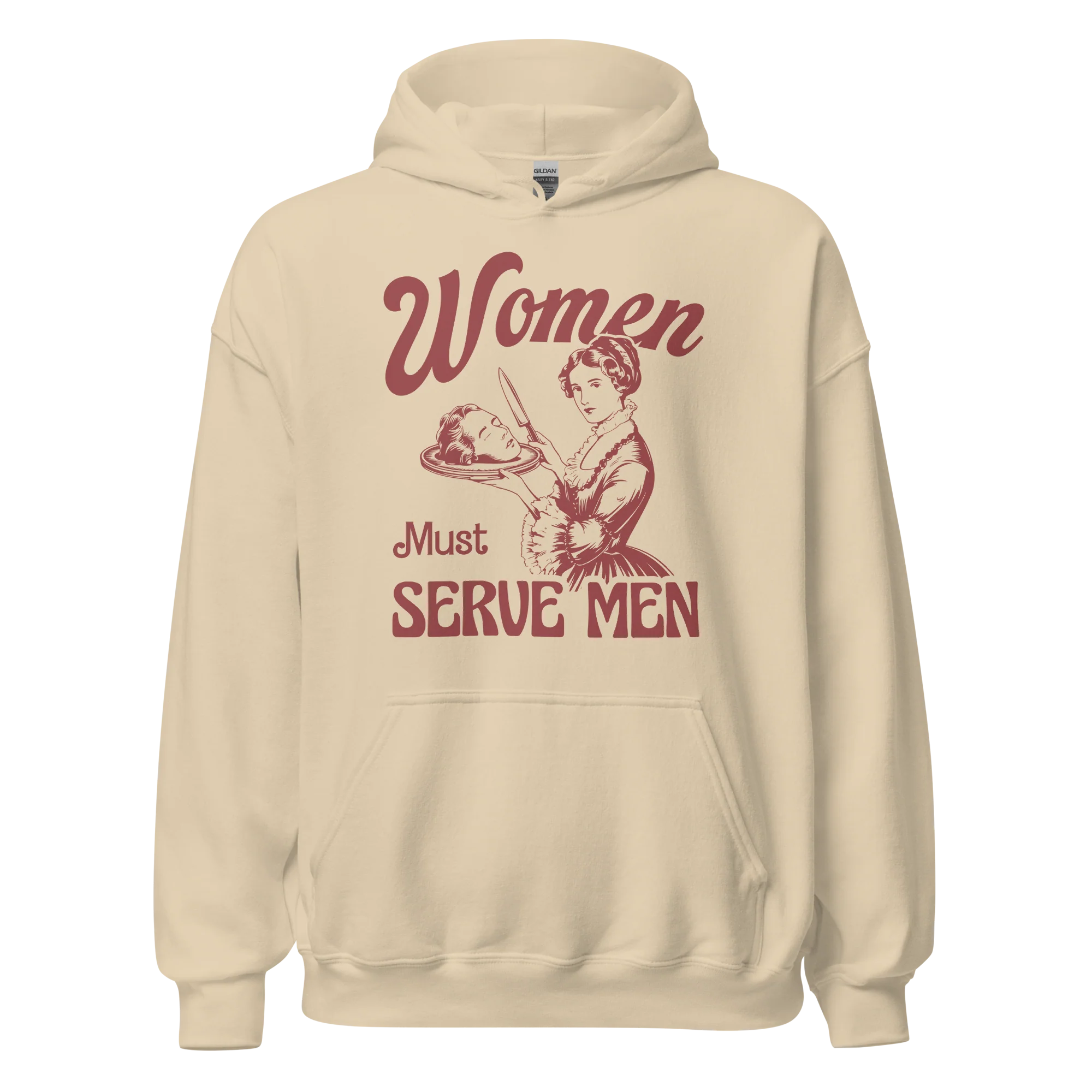 Women Must Serve Men Feminist Hoodie - Image 8