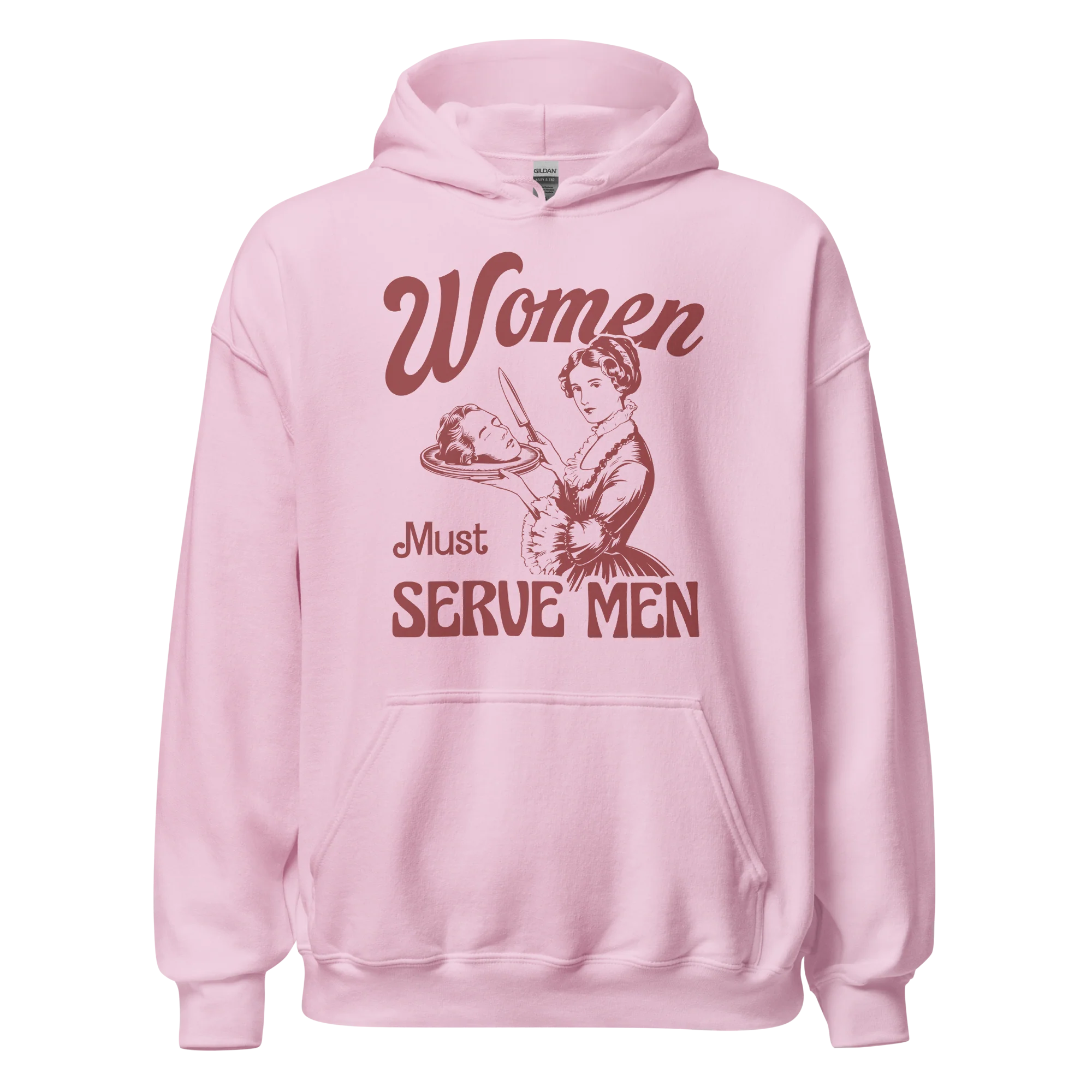 Women Must Serve Men Feminist Hoodie - Image 9