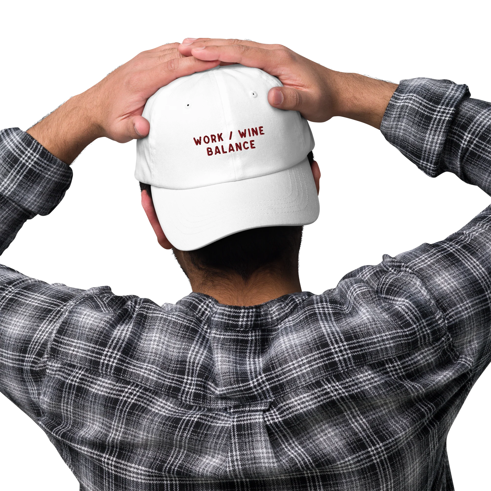 Work / Wine Balance Embroidered Cap - Image 6