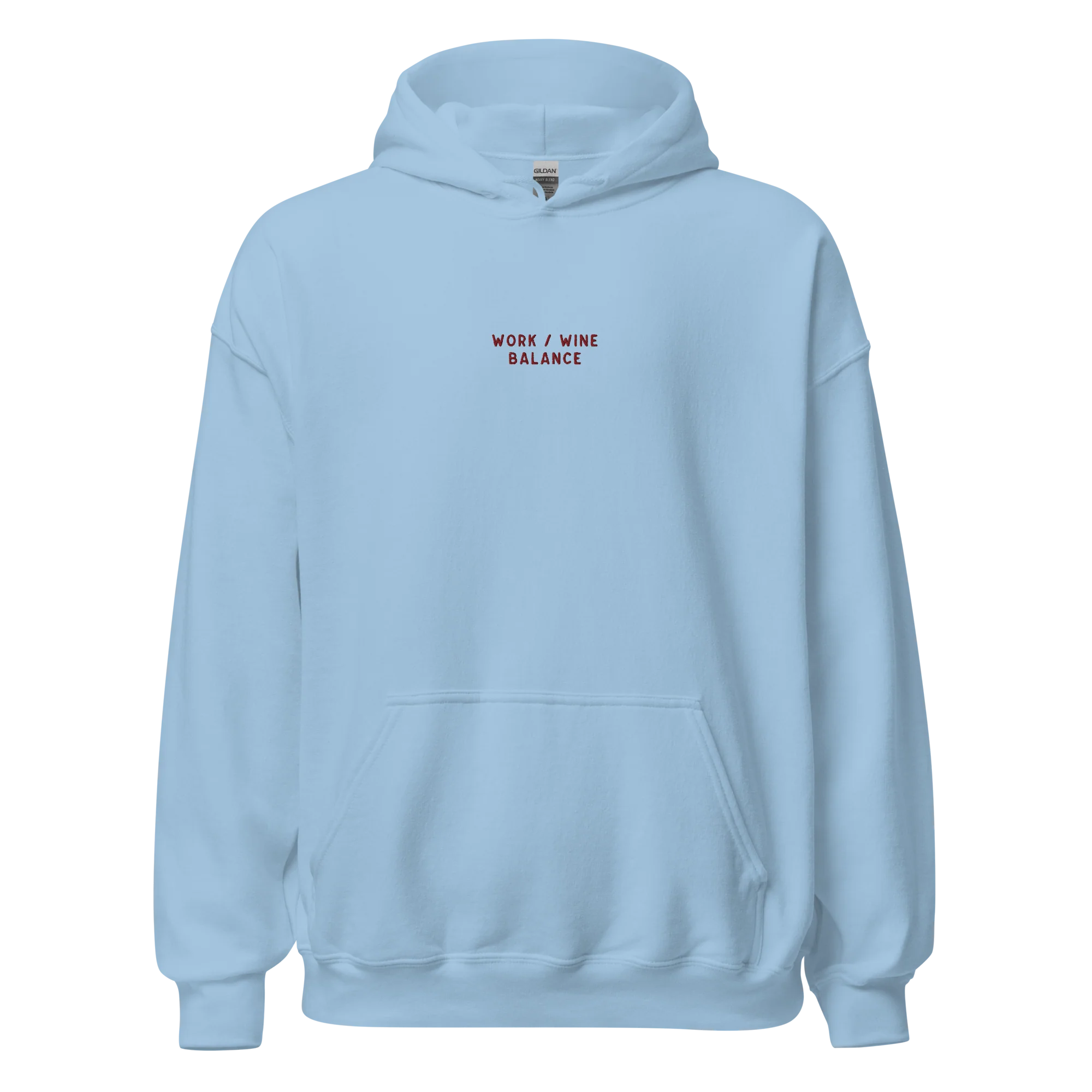 Work / Wine Balance Embroidered Hoodie - Image 8