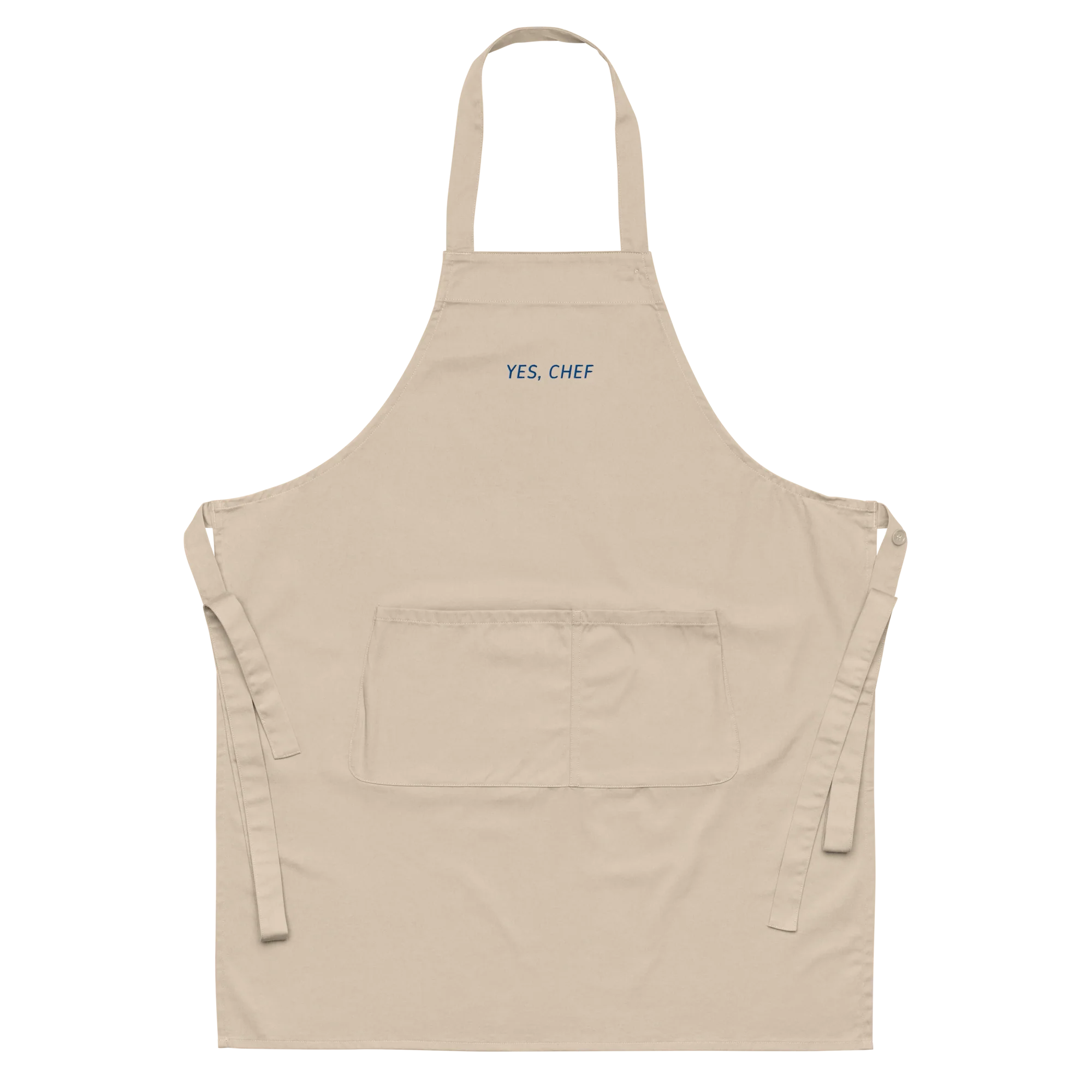 Yes Chef Embroidered Organic Cotton Apron - Image 3