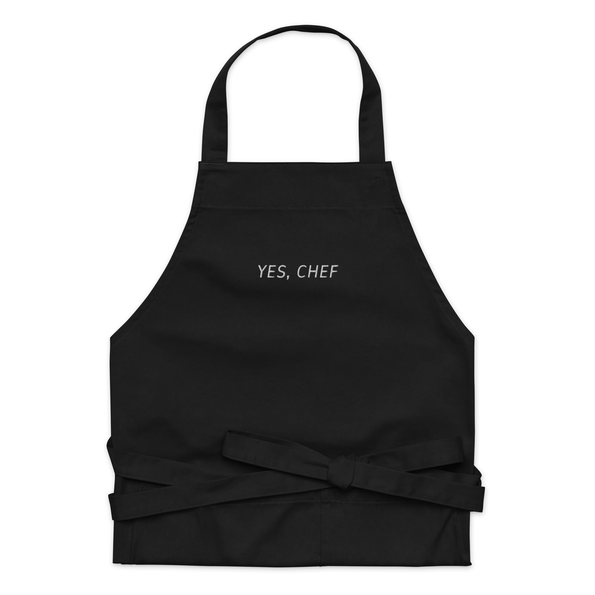 Yes Chef Embroidered Organic Cotton Apron - Image 7